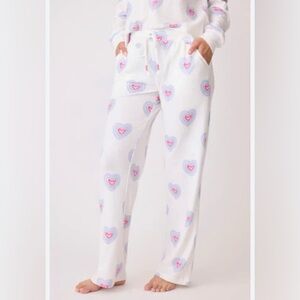 NWT PJ Salvage Peace and Love Thermal Sleep Pants size S in Ivory